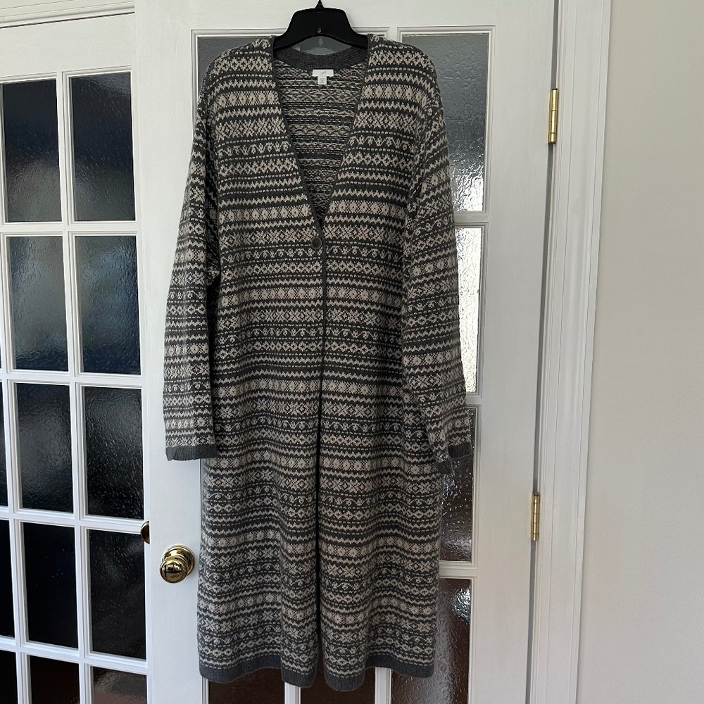 Long J.Jill V-neck Cardigan